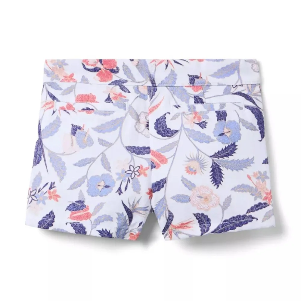NWT Janie & Jack Floral Canvas Short